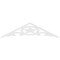 Ekena Millwork Pitch Austin Architectural Grade PVC Gable Pediment, 72"W x 18"H x 1"P (6/12) GPP072X018X100AUS - alternate 2